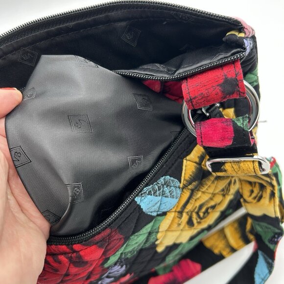 VERA BRADLEY Havana Rose Crossbody Bag Floral Multicolor Adjustable Strap - Picture 5 of 14